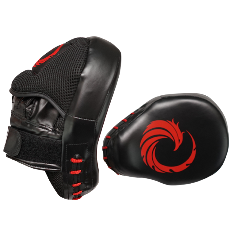 black mma punching mitts, black boxing mitts, ringside boxing mitts, boxing focus mitts, boxing mitts for sale