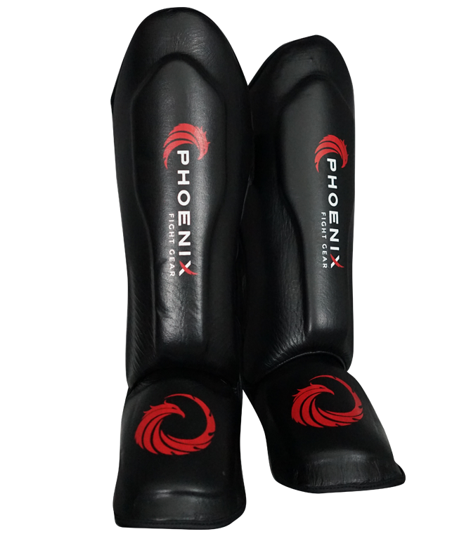 Flight Shin Guards Extra Padding Black