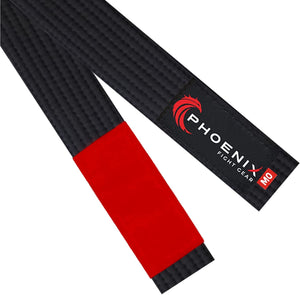 Black Brazilian jiu-jitsu belt by Phoenix Fight Gear