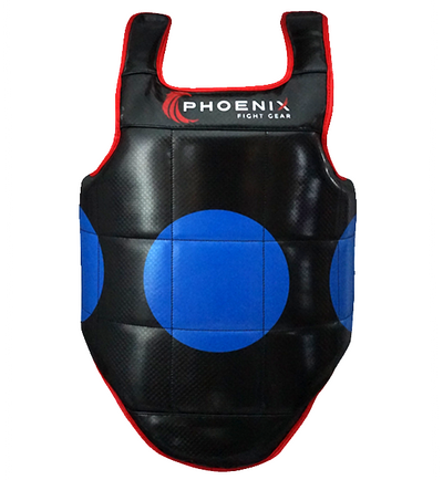 Black Kids Champion reversible chest protector with scoring zones