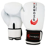 White Boxing Gloves, White Boxing Gloves 10oz, 12oz 14oz, 16oz, 18oz - Handcrafted & Stitched