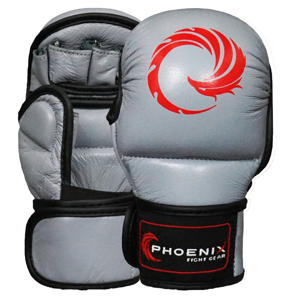 Flight MMA Training Gloves Grey - Phoenix Fight Gear