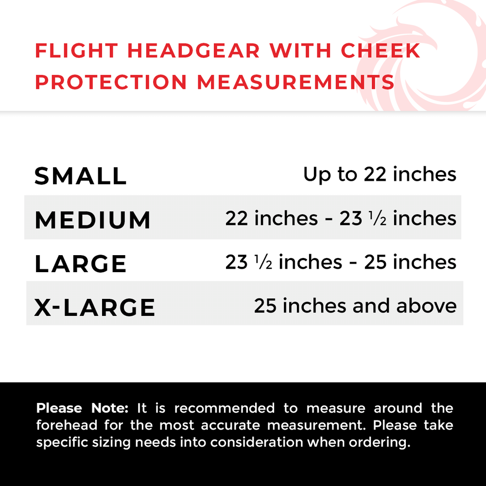 Flight Headgear with Cheek Protection - White