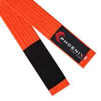 Orange Brazilian jiu-jitsu belt by Phoenix Fight Gear