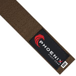 Brown martial arts belt by Phoenix Fight Gear